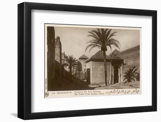 Morocco - Marrakesh - Tombs of the Saadien Kings-null-Framed Photographic Print