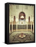 Morocco, Meknes, Medina (Old Town), Moulay Ismal Mausoleum-Michele Falzone-Framed Stretched Canvas
