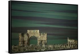 Morocco, Meknes, Volubilis, Ruins of Old Roman Town-null-Framed Stretched Canvas