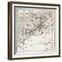 Morocco Old Map. Created By Erhard And Bonaparte, Published On Le Tour Du Monde, Paris, 1860-marzolino-Framed Premium Giclee Print