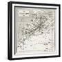 Morocco Old Map. Created By Erhard And Bonaparte, Published On Le Tour Du Monde, Paris, 1860-marzolino-Framed Premium Giclee Print