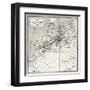 Morocco Old Map. Created By Erhard And Bonaparte, Published On Le Tour Du Monde, Paris, 1860-marzolino-Framed Art Print