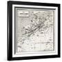 Morocco Old Map. Created By Erhard And Bonaparte, Published On Le Tour Du Monde, Paris, 1860-marzolino-Framed Art Print