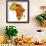 Morocco on Actual Map of Africa-michal812-Framed Art Print displayed on a wall