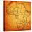 Morocco on Actual Map of Africa-michal812-Stretched Canvas