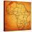 Morocco on Actual Map of Africa-michal812-Stretched Canvas