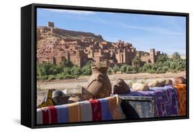 Morocco, Ouarzazate, Ait Benhaddou Cityscape-Emily Wilson-Framed Stretched Canvas