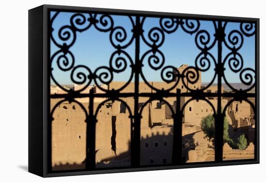 Morocco, Ouarzazate. Views from Inside the Kasbah Taourirt-Michele Molinari-Framed Stretched Canvas