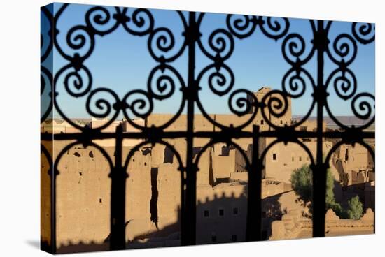 Morocco, Ouarzazate. Views from Inside the Kasbah Taourirt-Michele Molinari-Stretched Canvas