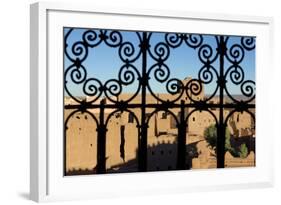 Morocco, Ouarzazate. Views from Inside the Kasbah Taourirt-Michele Molinari-Framed Photographic Print