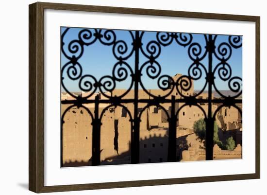 Morocco, Ouarzazate. Views from Inside the Kasbah Taourirt-Michele Molinari-Framed Photographic Print