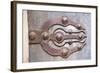 Morocco, Rabat, Sale, Kasbah Des Oudaias, Elaborate Moroccan Door Hinges-Emily Wilson-Framed Photographic Print