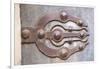 Morocco, Rabat, Sale, Kasbah Des Oudaias, Elaborate Moroccan Door Hinges-Emily Wilson-Framed Photographic Print