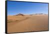Morocco, Sahara Desert Sand Dunes in las Palmeras with Peaks and Sand-Bill Bachmann-Framed Stretched Canvas