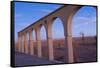 Morocco Sahara Desert Sunset Color on Arches las Palmeras Area-Bill Bachmann-Framed Stretched Canvas