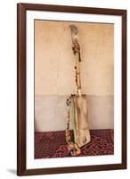 Morocco, Sahara region. Hajhouj or guembri musical instrument used in Gnawa music.-Brenda Tharp-Framed Photographic Print