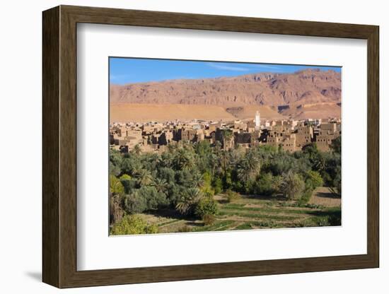 Morocco, Tinghir Oasis and Village with Beautiful Mountains with Trees-Bill Bachmann-Framed Photographic Print