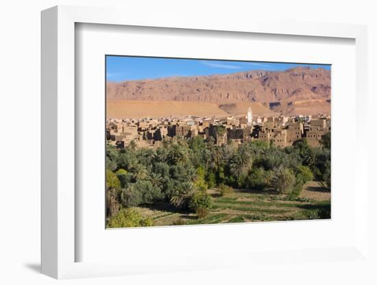 Morocco, Tinghir Oasis and Village with Beautiful Mountains with Trees-Bill Bachmann-Framed Photographic Print