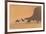 Morocco. Tourists ride camels in Erg Chebbi in the Sahara desert.-Brenda Tharp-Framed Photographic Print