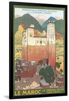 Morocco Travel Poster-null-Framed Art Print