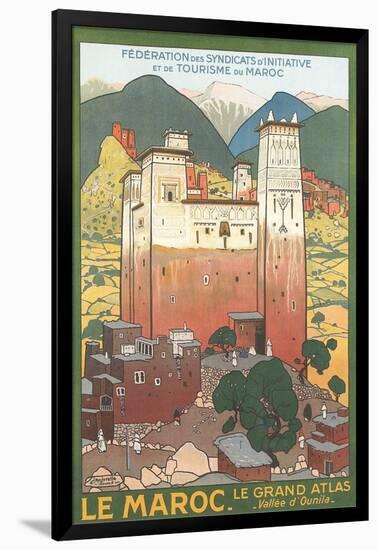 Morocco Travel Poster-null-Framed Art Print