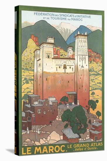 Morocco Travel Poster-null-Stretched Canvas