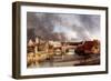 Morpeth Bridge, about 1802 (Ink and Watercolour)-Thomas Girtin-Framed Giclee Print