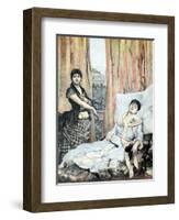 Morphine Addicts 1897 Painting by Jacques-Joseph Moreau-Chris Hellier-Framed Photographic Print