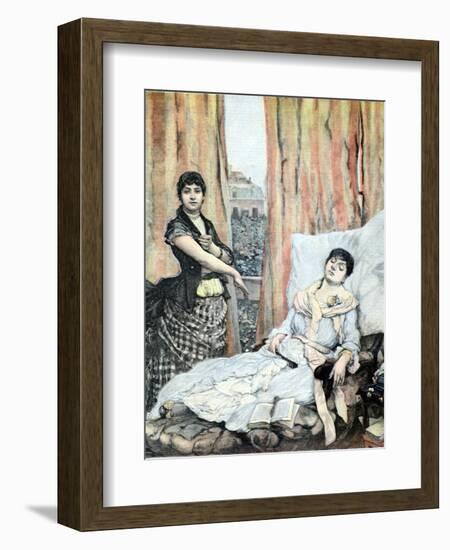 Morphine Addicts 1897 Painting by Jacques-Joseph Moreau-Chris Hellier-Framed Photographic Print