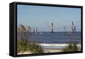 Morris Island Lighthouse - Folly Beach, SC-Gary Carter-Framed Stretched Canvas