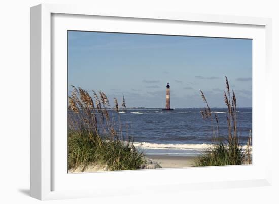 Morris Island Lighthouse - Folly Beach, SC-Gary Carter-Framed Photographic Print