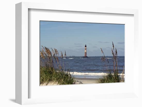 Morris Island Lighthouse - Folly Beach, SC-Gary Carter-Framed Photographic Print