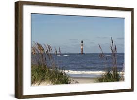 Morris Island Lighthouse - Folly Beach, SC-Gary Carter-Framed Photographic Print