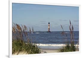 Morris Island Lighthouse - Folly Beach, SC-Gary Carter-Framed Photographic Print