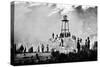 Morris Island, SC, Ruins of Charleston Lighthouse, Civil War-Lantern Press-Stretched Canvas