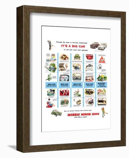 Morris Minor 1000 - a Big Car-null-Framed Premium Giclee Print