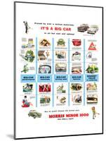 Morris Minor 1000 - a Big Car-null-Mounted Art Print