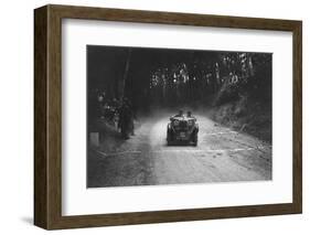 Morris Minor of JWP Bolton taking part in a motoring trial, c1930s-Bill Brunell-Framed Photographic Print