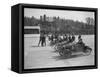 Morris, Morgan and Crouch cars on the start line of a motor race, Brooklands, 1914-Bill Brunell-Framed Stretched Canvas