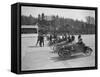 Morris, Morgan and Crouch cars on the start line of a motor race, Brooklands, 1914-Bill Brunell-Framed Stretched Canvas