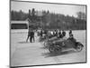 Morris, Morgan and Crouch cars on the start line of a motor race, Brooklands, 1914-Bill Brunell-Mounted Photographic Print