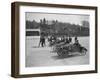 Morris, Morgan and Crouch cars on the start line of a motor race, Brooklands, 1914-Bill Brunell-Framed Photographic Print