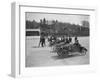 Morris, Morgan and Crouch cars on the start line of a motor race, Brooklands, 1914-Bill Brunell-Framed Photographic Print