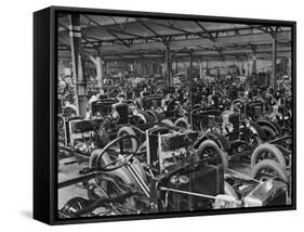 Morris Motors Automobiles in Production-null-Framed Stretched Canvas