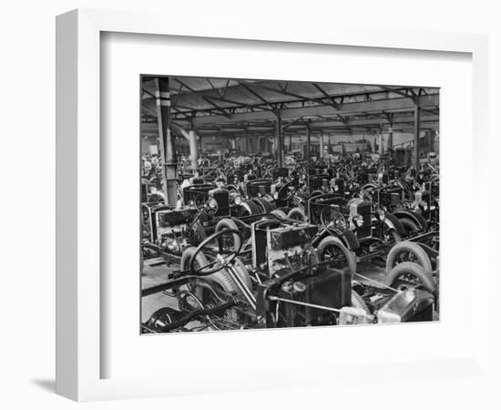 Morris Motors Automobiles in Production-null-Framed Photographic Print