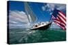 Morris Yacht Sailing in Atlantic Ocean, Miami, Miami-Dade County, Florida, USA-null-Stretched Canvas