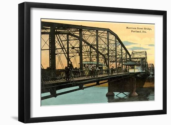 Morrison Street Bridge, Portland, Oregon-null-Framed Art Print