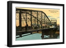 Morrison Street Bridge, Portland, Oregon-null-Framed Art Print
