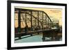 Morrison Street Bridge, Portland, Oregon-null-Framed Premium Giclee Print