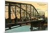 Morrison Street Bridge, Portland, Oregon-null-Mounted Premium Giclee Print